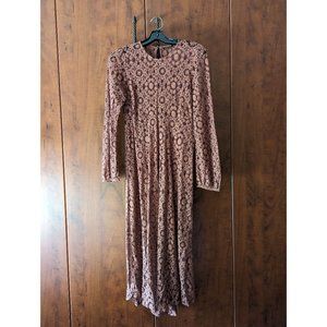Zara crochet lace floral dress